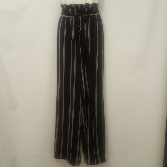 Women's Jump Suit white and black & White stripe - Picture 6 of 8